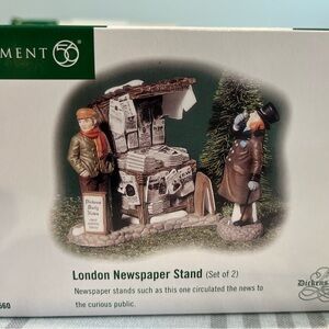 Dickens’ Village London Newspaper Stand